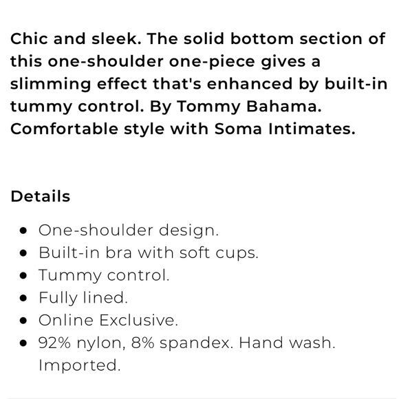 Tommy Bahama Breaker Bay One Shoulder One Piece - Picture 14 of 14